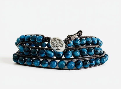 Blue Tiger's Eye Collar- Grounding, Protection & Connection