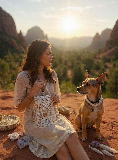 Macrame Cell Phone bag