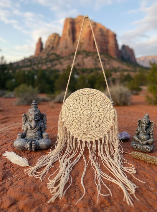 Dreamcatcher Macrame Bag