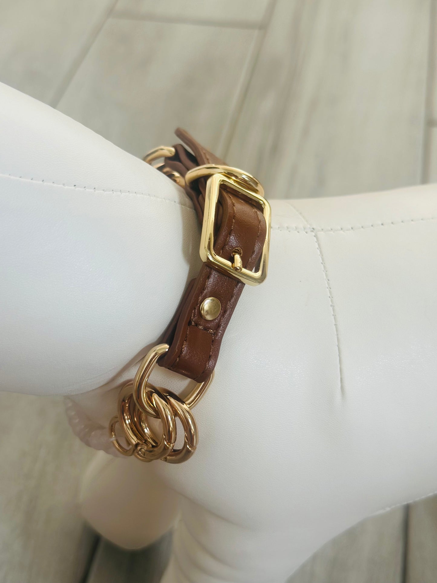 Rose Quartz Love  Collar- Heart Connection