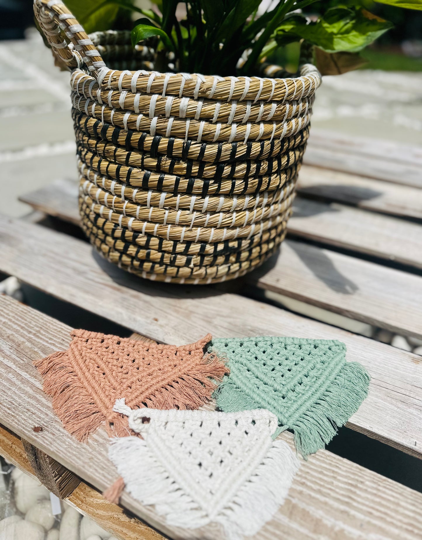 Earthy green handmade macrame dog bandana boho chic – Sacred Pup