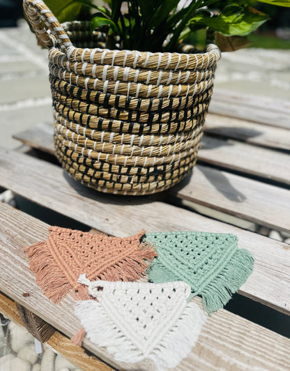 Earthy green handmade macrame dog bandana boho chic – Sacred Pup