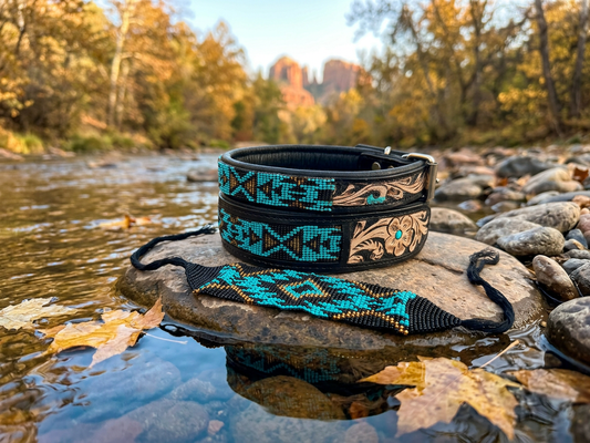 Oak Creek Beaded Dog Collar