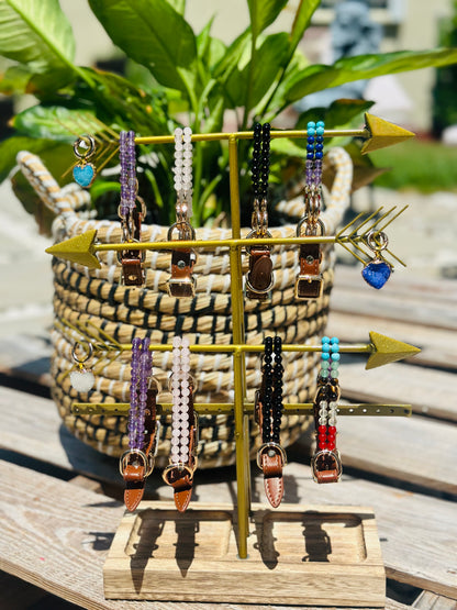 Rose Quartz Love  Collar- Heart Connection