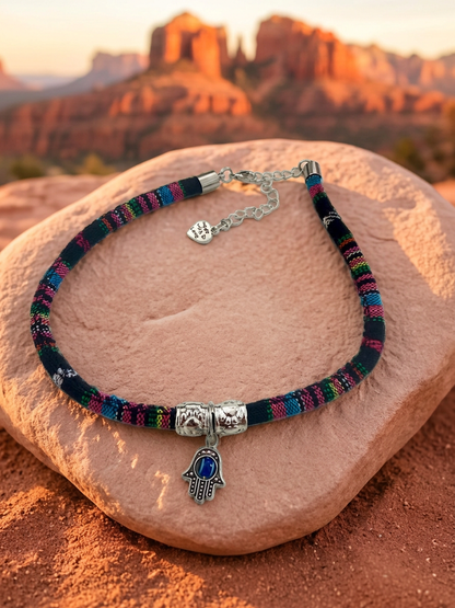 Boho Hamsa Dog Necklace