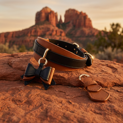The Belmont Leather Dog Collar