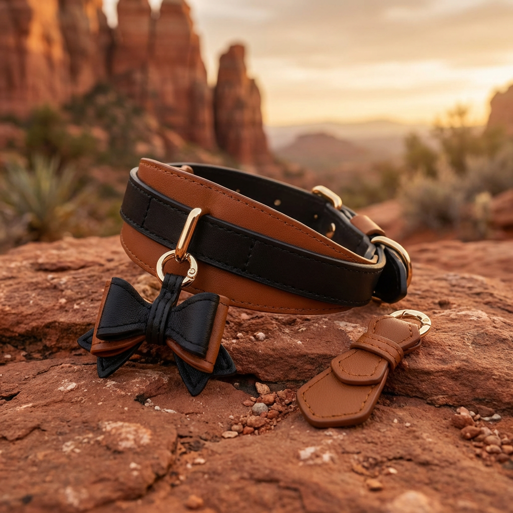 The Belmont Leather Dog Collar