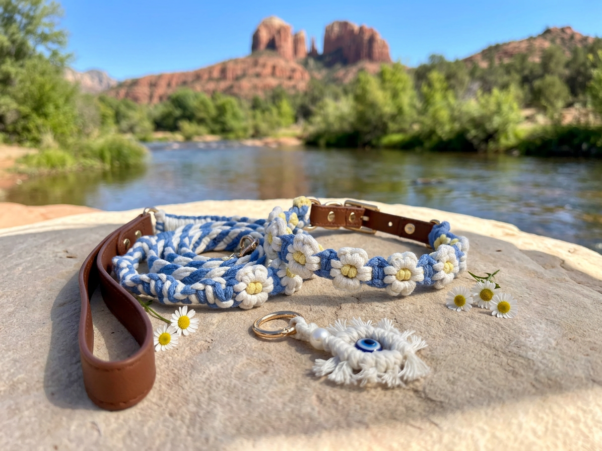 Daisy Days Macrame Collection | Pink & Blue