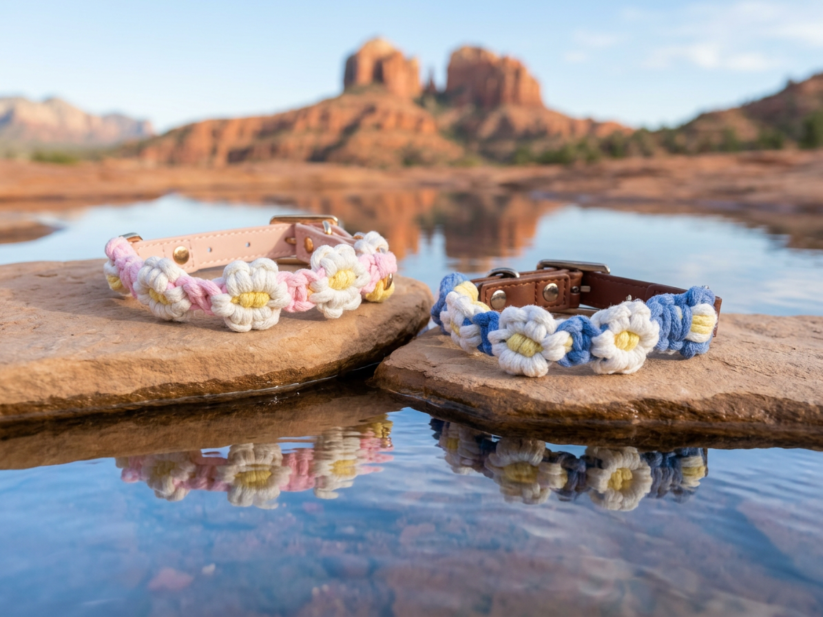 Daisy Days Macrame Collection | Pink & Blue