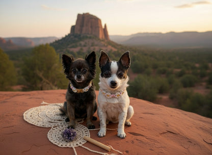 Sunshine Bloom Macrame Leash- Honey & Sky