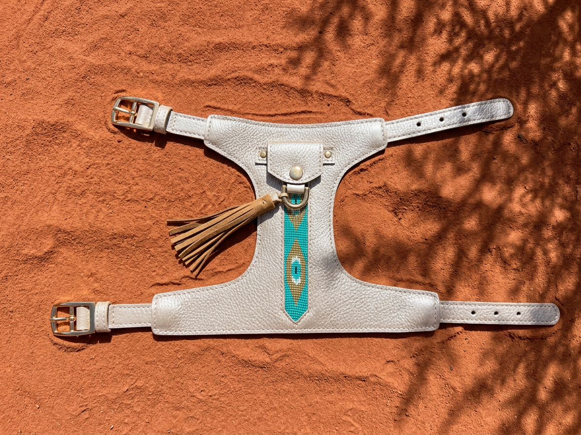 Desert Muse Beaded Leather Harness