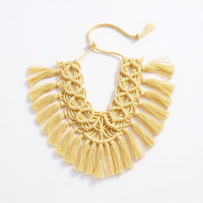 Vintage handmade macrame dog bandana boho style – Sacred Pup