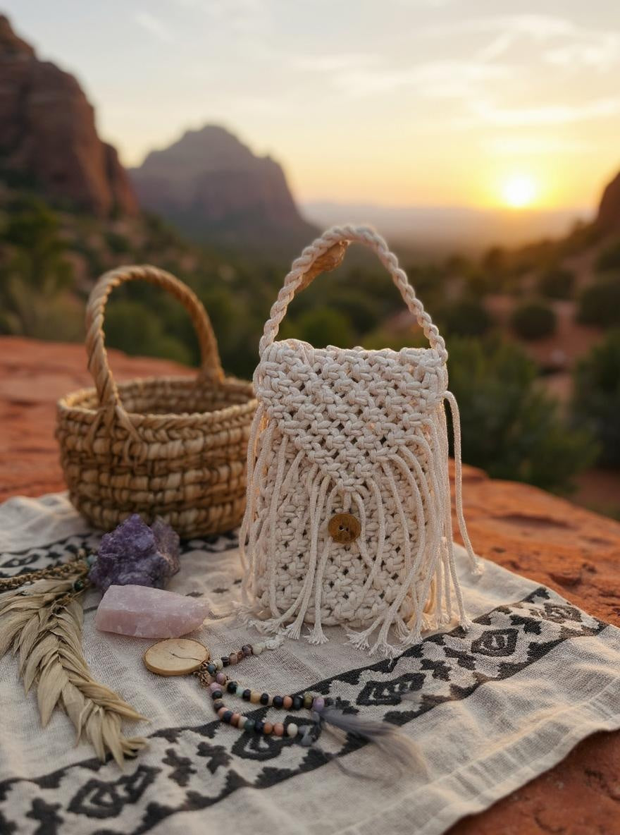 Macrame Cell Phone bag