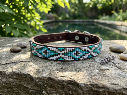 Oasis Beaded Dog Collar