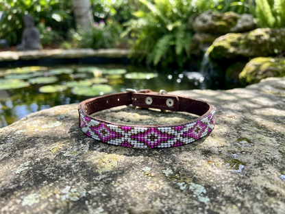 Oasis Beaded Dog Collar