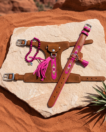 Desert Muse Beaded Leather Harness
