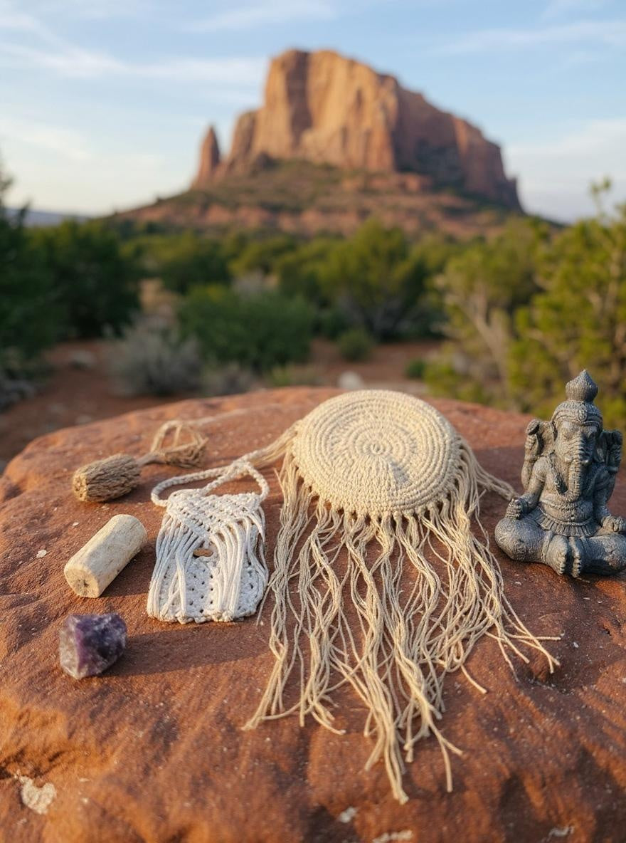 Dreamcatcher Macrame Bag