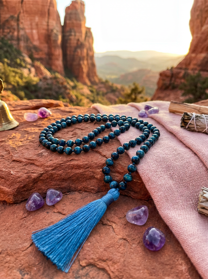 Sacred Bond - Tiger's Eye Mala & Dog Wrap