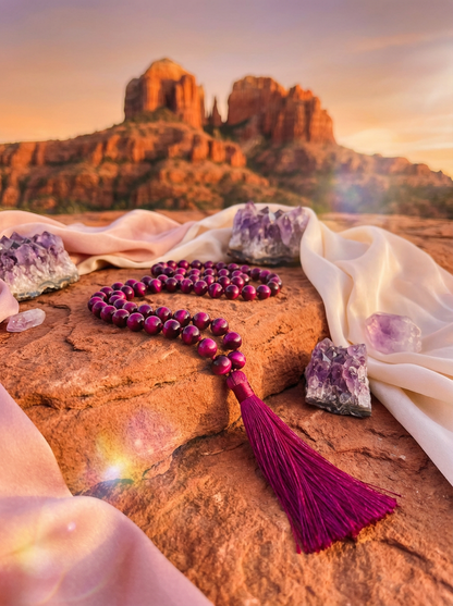 Sacred Bond - Tiger's Eye Mala & Dog Wrap