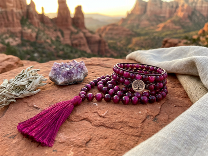 Sacred Bond - Tiger's Eye Mala & Dog Wrap