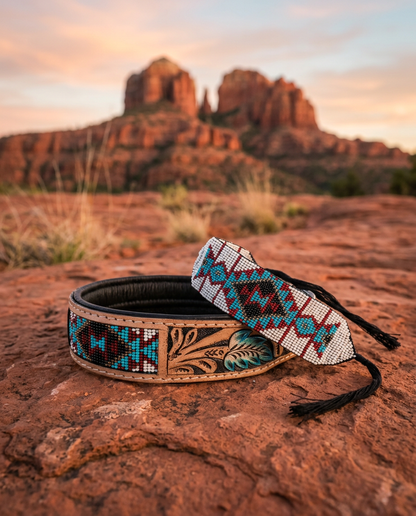 Sedona Sky Beaded Dog Collar