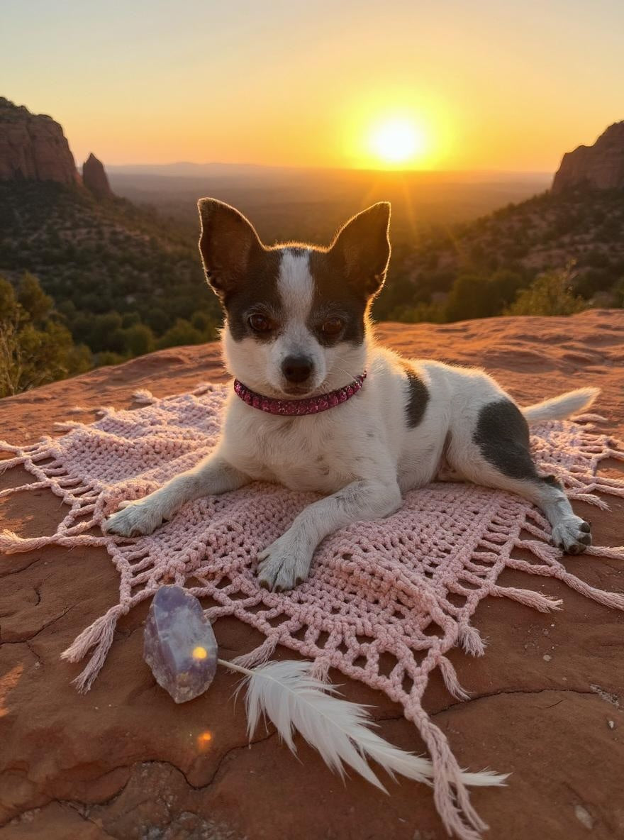 Pink Tiger's Eye Collar & Mala Set- Grounding, Love & Connection