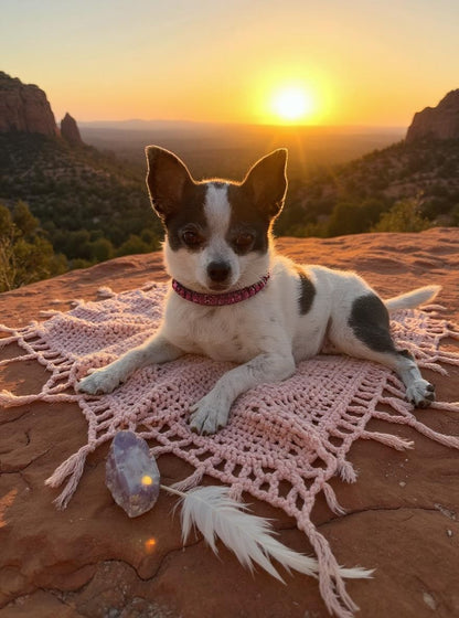 Pink Tiger's Eye Collar & Mala Set- Grounding, Love & Connection